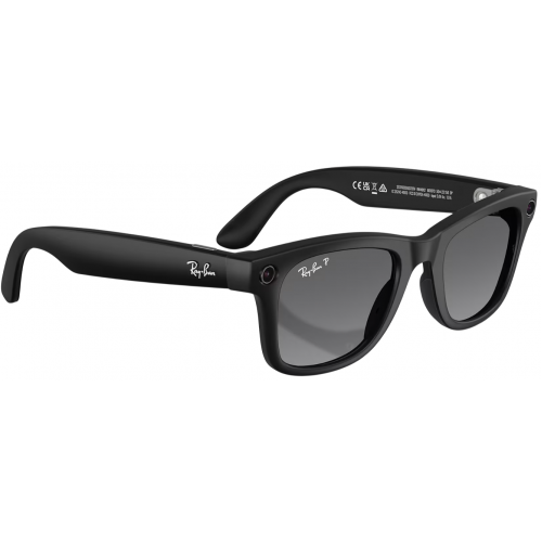 Умные очки Ray-Ban Meta* Wayfarer Gen 2 Matte Black, Поляризационные линзы Polar Gradient Graphite (RW4012), размер M